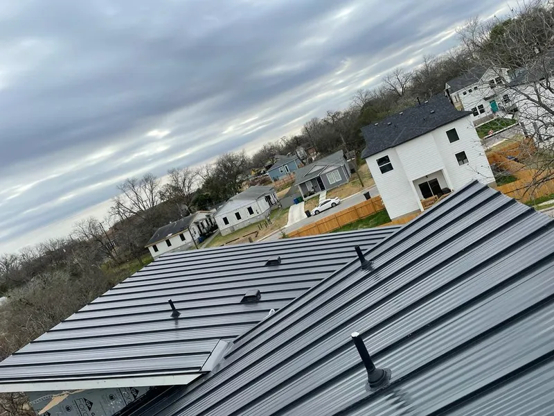 Standing seam metal roof panels with vents for Skylight Repair in Arkadelphia